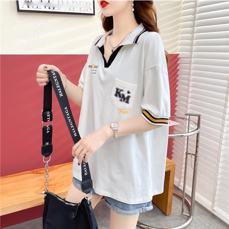 カジュアル 切り替え オシャレ度満点 プリント Tシャツ カットソー＜U-3650＞