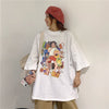 ルーズ 切り替え オシャレ度満点 プリント Tシャツ カットソー＜U-3459＞