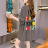 レインボースマイリーファッションオールマッチルーズ半袖Tシャツ<U-2860>