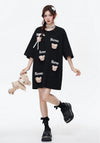 期間限定 ファッション 着回し力抜群 ゆったり 男女兼用 全3色 半袖Tシャツ＜U-9065＞