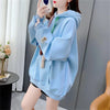 【裏起毛】大人可愛い  ファッション パーカー<U-5064>