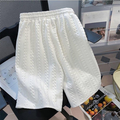 ゆったり感アップ 切り替え 好感度満載 Tシャツ＋ショートパンツ セットアップ＜U-3556＞