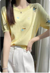 絶対流行 大好評 エレガント 好感度UP カジュアル 全4色 Tシャツ＜U-12054＞