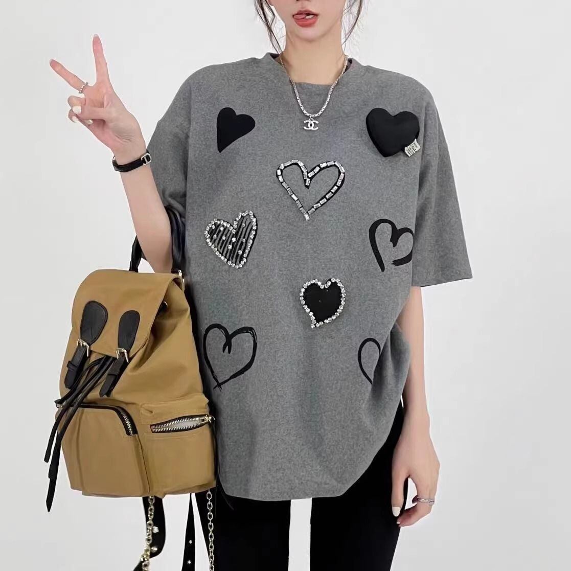 超人気 特別デザイン カジュアル ファッション プリント 全3色 半袖 Tシャツ <U-8918>