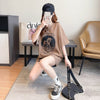 カジュアル 切り替え ファッション プリント Tシャツ カットソー＜U-3581＞