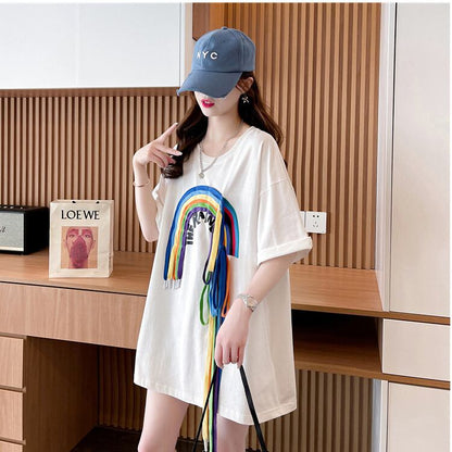 着回し力抜群 個性派 高見えデザイン 着心地良い 2色選択 半袖 Tシャツ <U-9277>