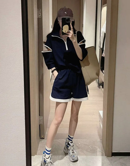 主役級 ファッション 今季マストバイ 個性派 半袖Ｔシャツⅹパンツセット<U-6533>