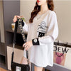 美感いっぱい 切り替え 好感度満載 プリント Tシャツ カットソー＜U-3661＞