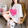 柔らかくて優しい印象 ゆったり ファッション感満々 ロング丈 3色半袖Tシャツ＜U-9206＞