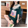 新商品 透かし彫り キュート レース 切り替え ゆったり 半袖Tシャツ＜U-8472＞
