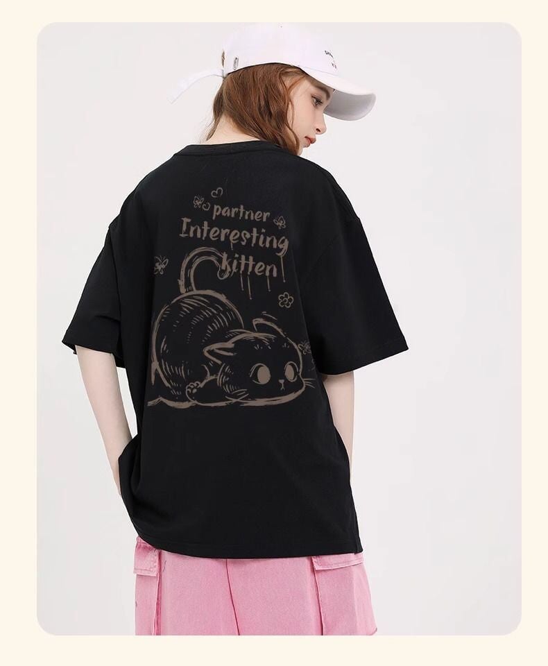 おすすめ 感満々 柔らかくて優しい印象 タイルアップ プリント 4色選択 半袖Tシャツ＜U-9317＞