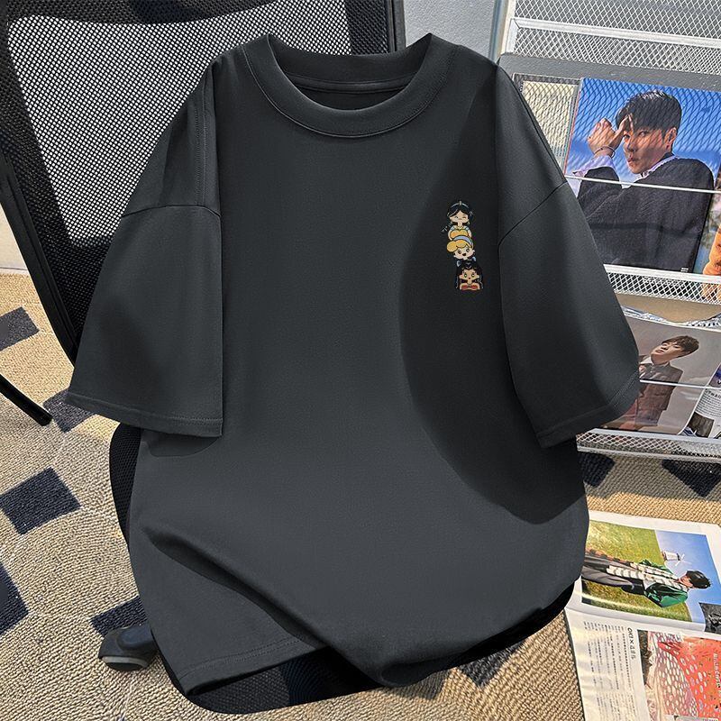 新商品 カジュアル 定番シンプル プリント 全6色 半袖Tシャツ<U-8767>