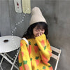 今季も大流行 美人度アップ 高見えデザイン 柔らかくて優しい印象 3色選択 ニットトップス<U-10532>