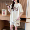 主役級 カジュアル シンプル 半袖Ｔシャツⅹパンツセット全2色<U-11662>