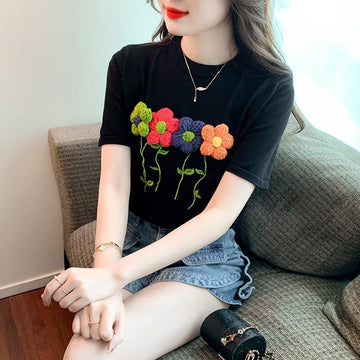 個性的なデザイン プリント 一目惚れ Tシャツ カットソー＜U-3273＞