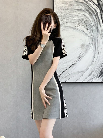 新商品 ファッション 美人度アップ 切り替え ワンピース＜U-8839＞