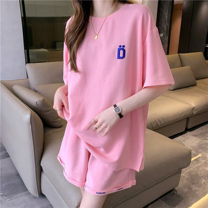 話題沸騰中 カジュアル 肌触り抜群 全3色 半袖 Tシャツ ショートパンツ セットアップ ＜U-8973＞