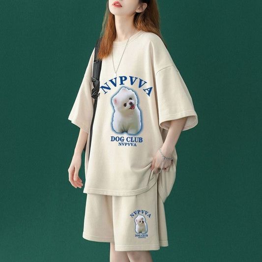 【半額セール】早い者勝ち  半袖Ｔシャツⅹパンツセット全4色 男女兼用<U-6556>