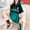 着心地抜群 POLOネック 好感度満載 アルファベット Tシャツ カットソー＜U-3218＞