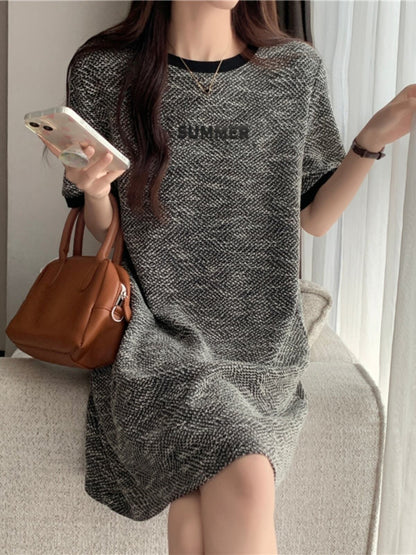 着回し力抜群 Tシャツ カジュアル ゆったりワンピース ＜U-8506＞