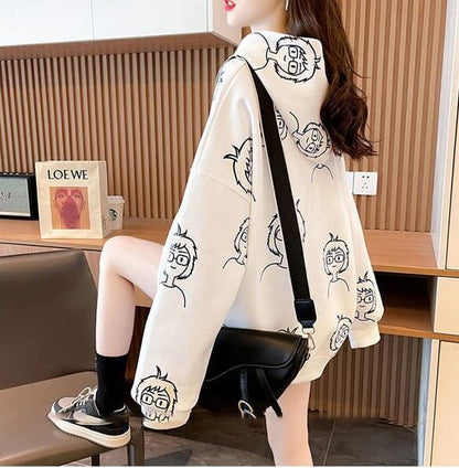 【店舗販促品】 プリント 美人度アップ パーカー 全3色＜U-4938＞
