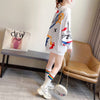 美人度アップ プリント ファッション スウェット パーカー＜U-3694＞
