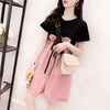 ファッション Tシャツ＋サロペット 美人度アップ セットアップ＜U-3206＞