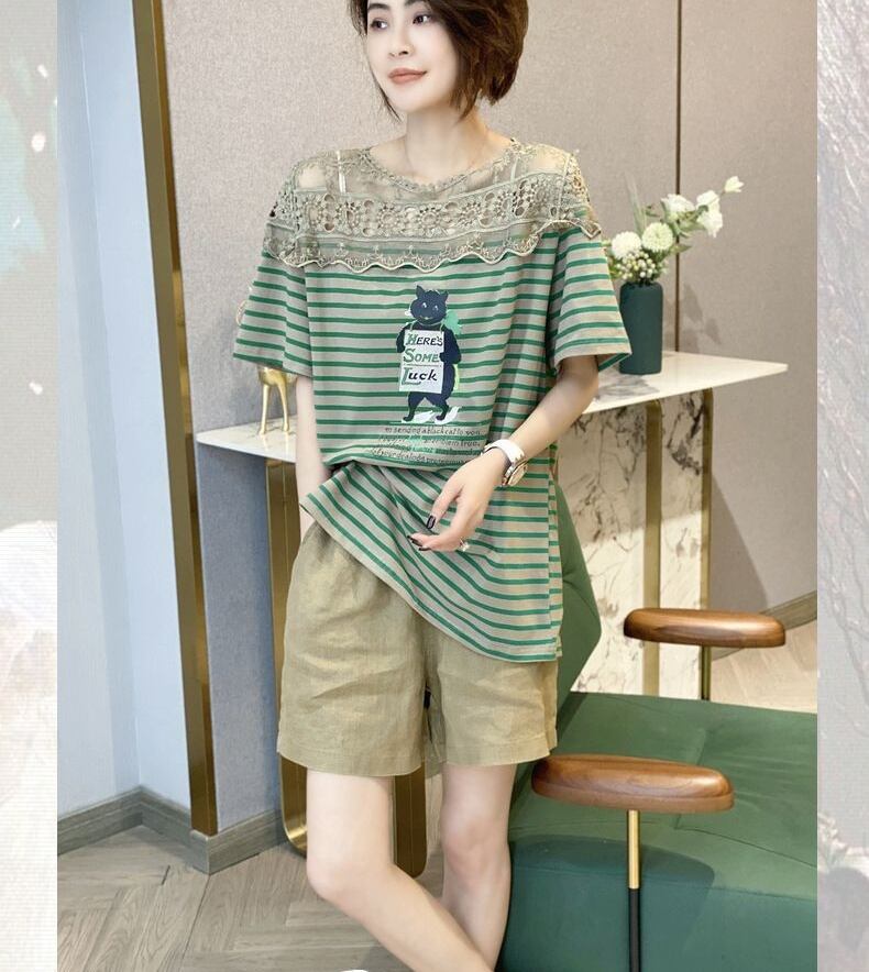 キュート 絶対流行 売れ筋 早い者勝ち カジュアル 2色選択 Tシャツ<U-11222>