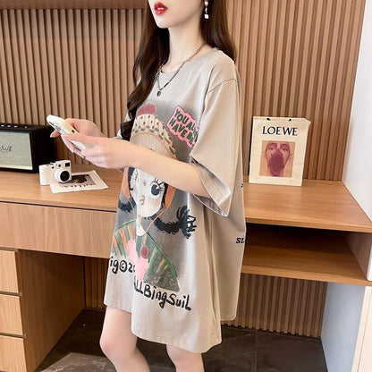 新作 特別デザイン アバンギャルド プリント全3色 半袖Tシャツ カットソー ＜U-8605＞