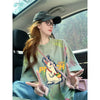 絶対流行 特別デザイン アバンギャルド プリント 半袖Tシャツ＜U-8598＞