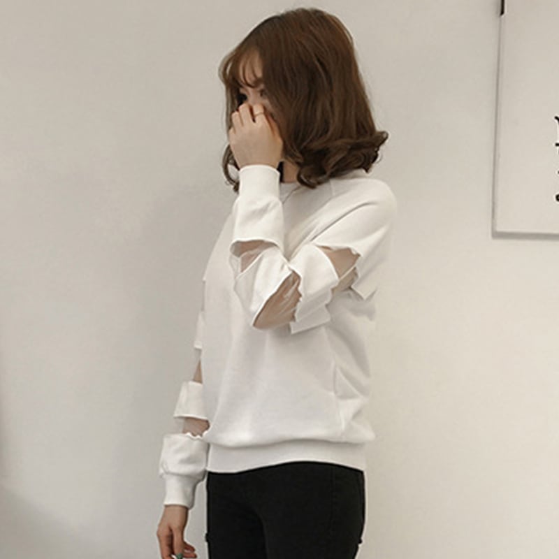 【人気商品再入荷】合わせやすい ラウンドネック デイリー 無地 切り替え スウェット パーカー＜U-2128＞