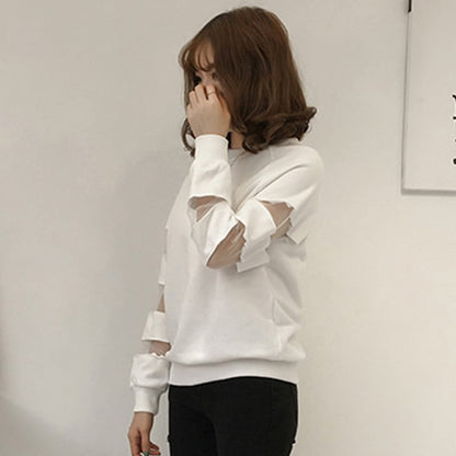 【人気商品再入荷】合わせやすい ラウンドネック デイリー 無地 切り替え スウェット パーカー＜U-2128＞