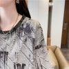 話題沸騰中 カジュアル 個性派 プリント ゆったり 半袖Tシャツ＜U-8572＞