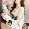 スタイリッシュ 切り替え 一目惚れ プリント Tシャツ カットソー＜U-3648＞