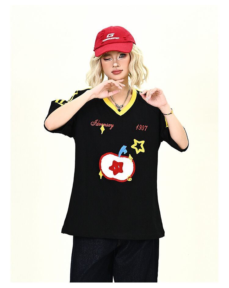 売り切れ必至 早い者勝ち 絶対流行 カジュアル 2色選択 Tシャツ<U-11545>