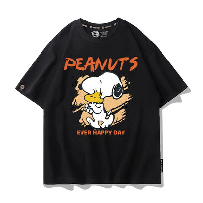 男女兼用 プリント カジュアル 半袖 Tシャツ U-13273