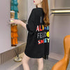 レインボースマイリーファッションオールマッチルーズ半袖Tシャツ<U-2860>