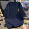 新商品 カジュアル 定番シンプル プリント 全6色 半袖Tシャツ<U-8767>