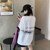 オシャレ度満点 切り替え 一目惚れ プリント Tシャツ カットソー＜U-3560＞