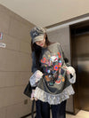 【半額！期間限定！！】個性派 元主役級 美人度アップ 気いっぱい 好感度UP 全2色 スウェット<U-10780>