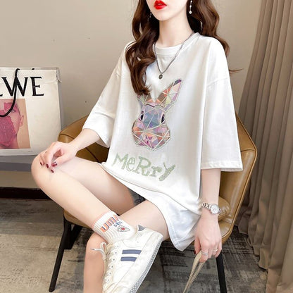 好感度満載 切り替え 着心地抜群 プリント Tシャツ カットソー＜U-3497＞