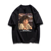 都市ファッショ デザイン オシャレ カジュアル プリント全5色 半袖Tシャツ<U-9258>