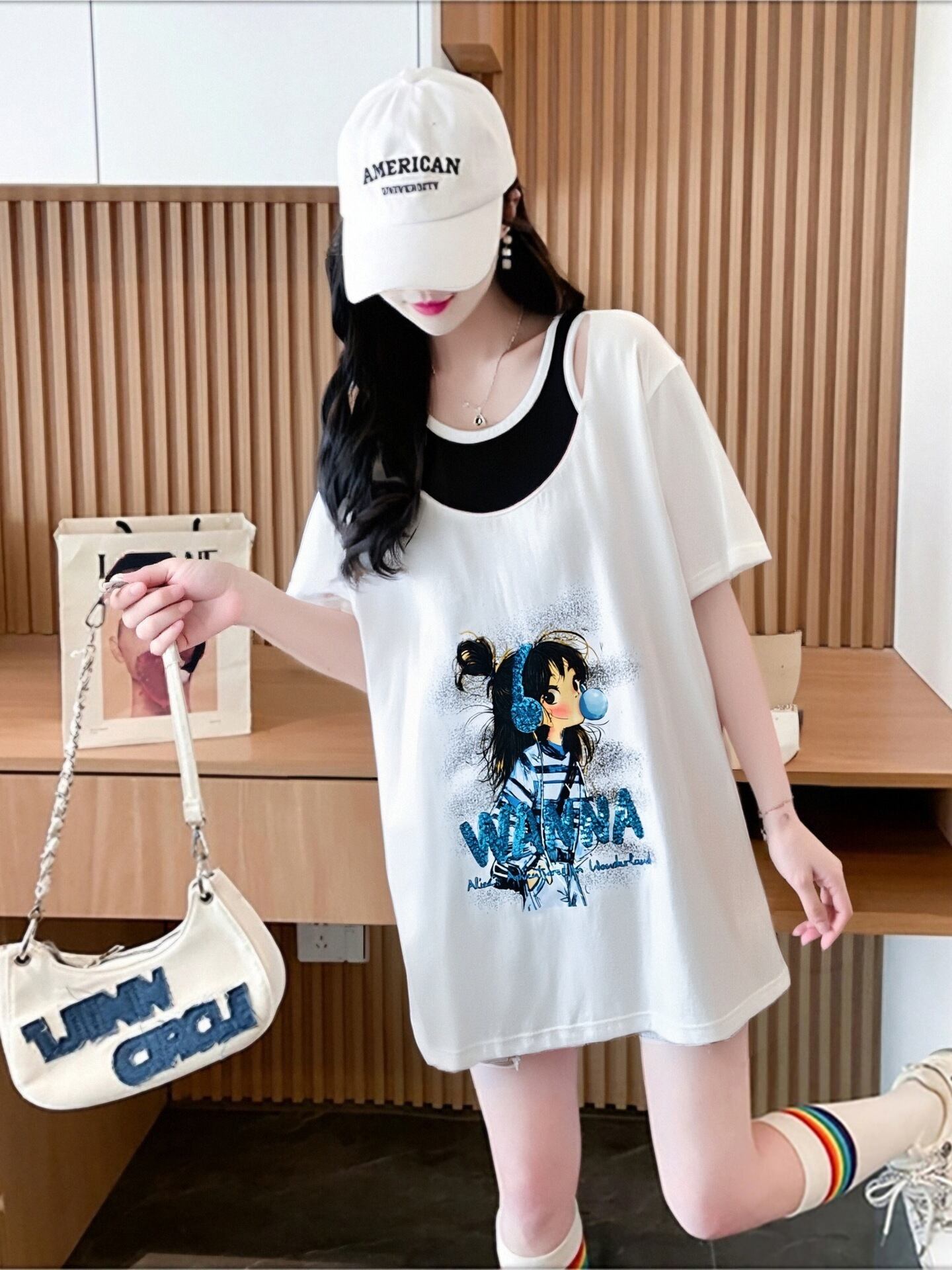 キュート 美人度アップ おすすめ 好感度UP カジュアル 全4色 半袖 Tシャツ ＜U-11157＞