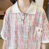 絶対流行 プリント カジュアル ゆったりトップス 半袖Tシャツ 全2色＜U-8314＞