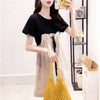 ファッション Tシャツ＋サロペット 美人度アップ セットアップ＜U-3206＞