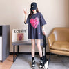 柔らかくて優しい印象 ゆったり ファッション感満々 ロング丈 3色半袖Tシャツ＜U-9206＞