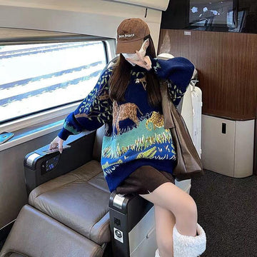 主役級 ファッション 個性派 セーター<isf-5388>
