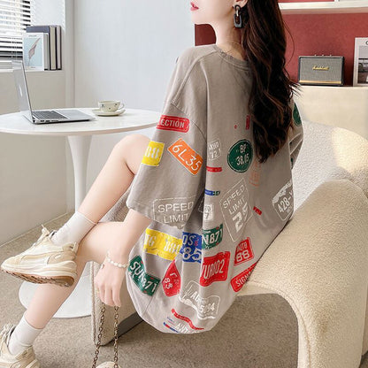 今季マストバイ 早い者勝ち 絶対流行 カジュアル 2色選択 Tシャツ<U-11563>