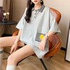 カジュアル 3色選択可 お洒落 ストライプ Tシャツ カットソー＜U-3068＞