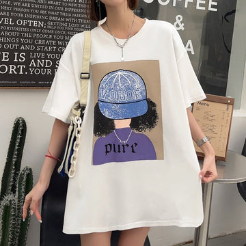 話題沸騰中 都市ファッショ 流行新作 オシャレ デザイン プリント全6色 半袖Tシャツ<U-9108>